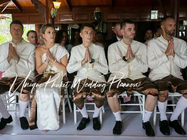 Mai & Loic Royal Thai Villa Wedding 11th August 2019 22